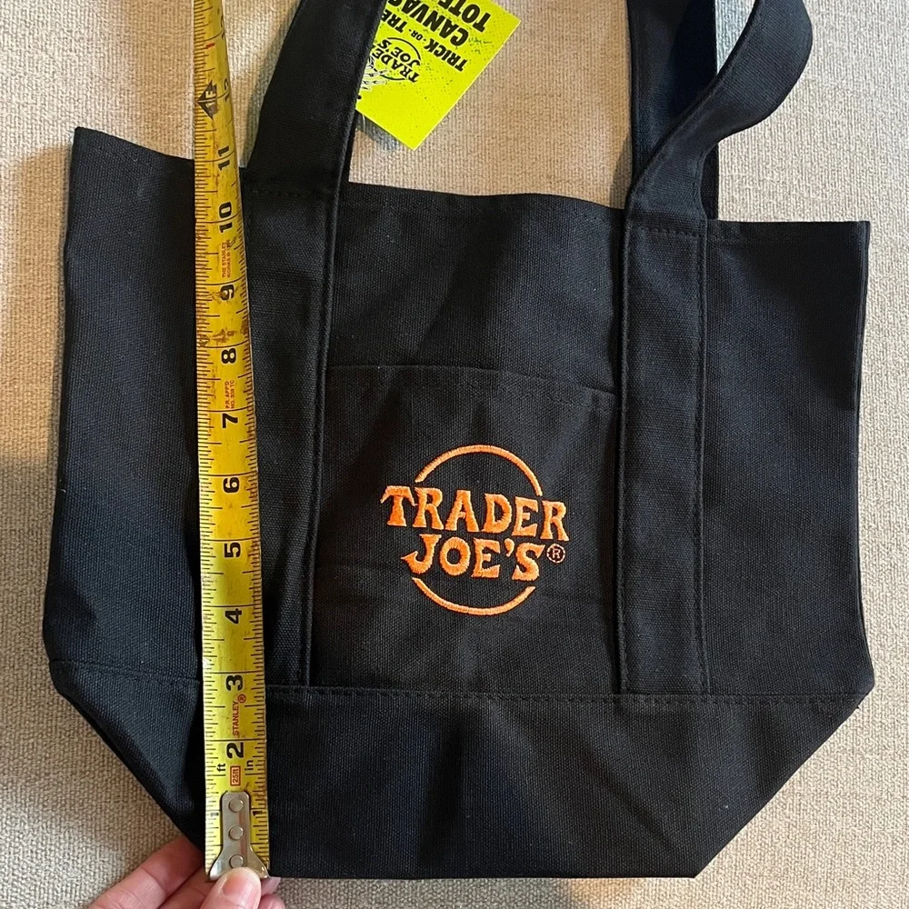 Trader Joe’s Black Canvas Tote Bag